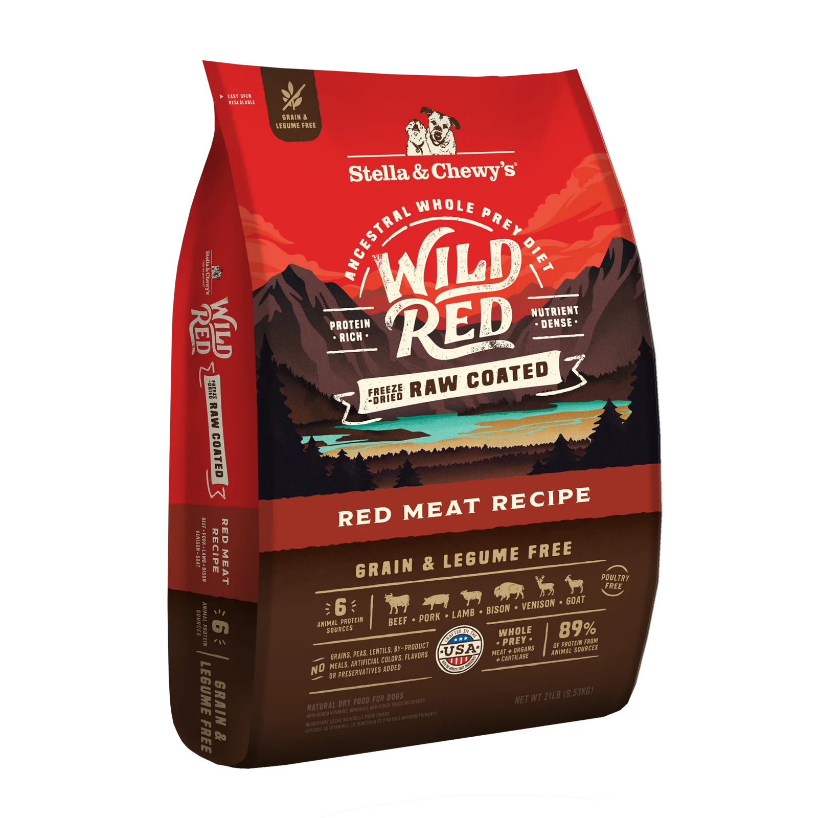 Wild Red Raw Coated Grain & Legume Free Red Meat Recipe Wild Red Raw Coated Grain & Legume Free Red Meat Recipe raw coated grain free kibble front