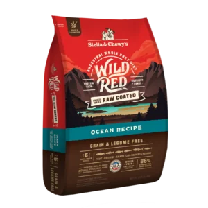 Stella & Chewy's Wild Red Raw Coated Grain & Legume Free Ocean Recipe raw coated grain free kibble front