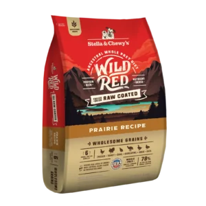 Wild Red Raw Coated Wholesome Grains Prairie Recipe chicken turkey duck kibble front