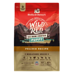 Wild Red Raw Coated Wholesome Grains Prairie Recipe for Puppies raw coated grain food front