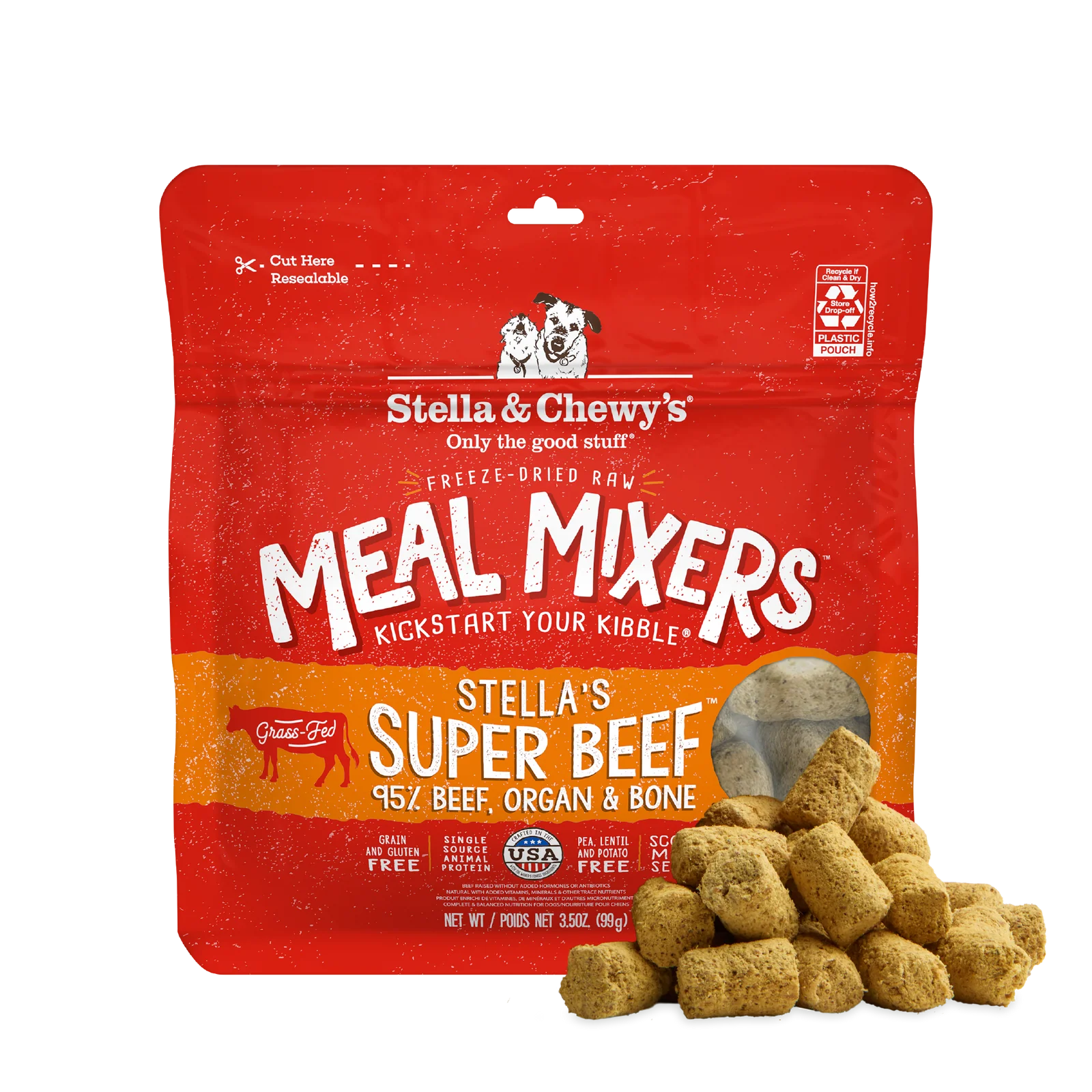Stella & Chewy's Super Beef Meal Mixers Stella & Chewy's Super Beef Meal Mixers food topper front