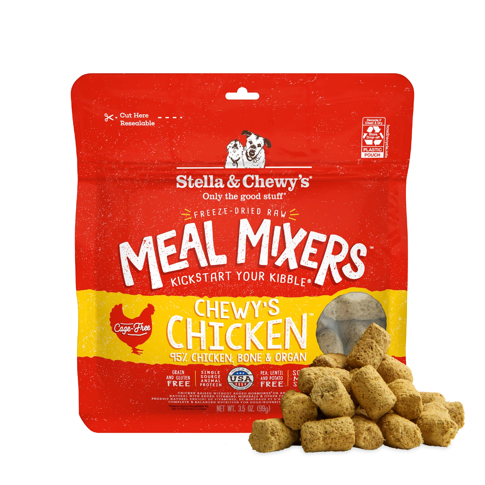 Chewy’s Chicken Meal Mixers for Dogs Chewy’s Chicken Meal Mixers for Dogs food topper front