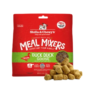 Stella & Chewy's Duck Duck Goose Meal Mixers freeze dried raw dog food topper front