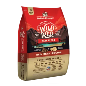 Wild Red Raw Blend Wholesome Grains Red Meat Recipe for Dogs – Powerful High-Protein Raw Dog Food Formula